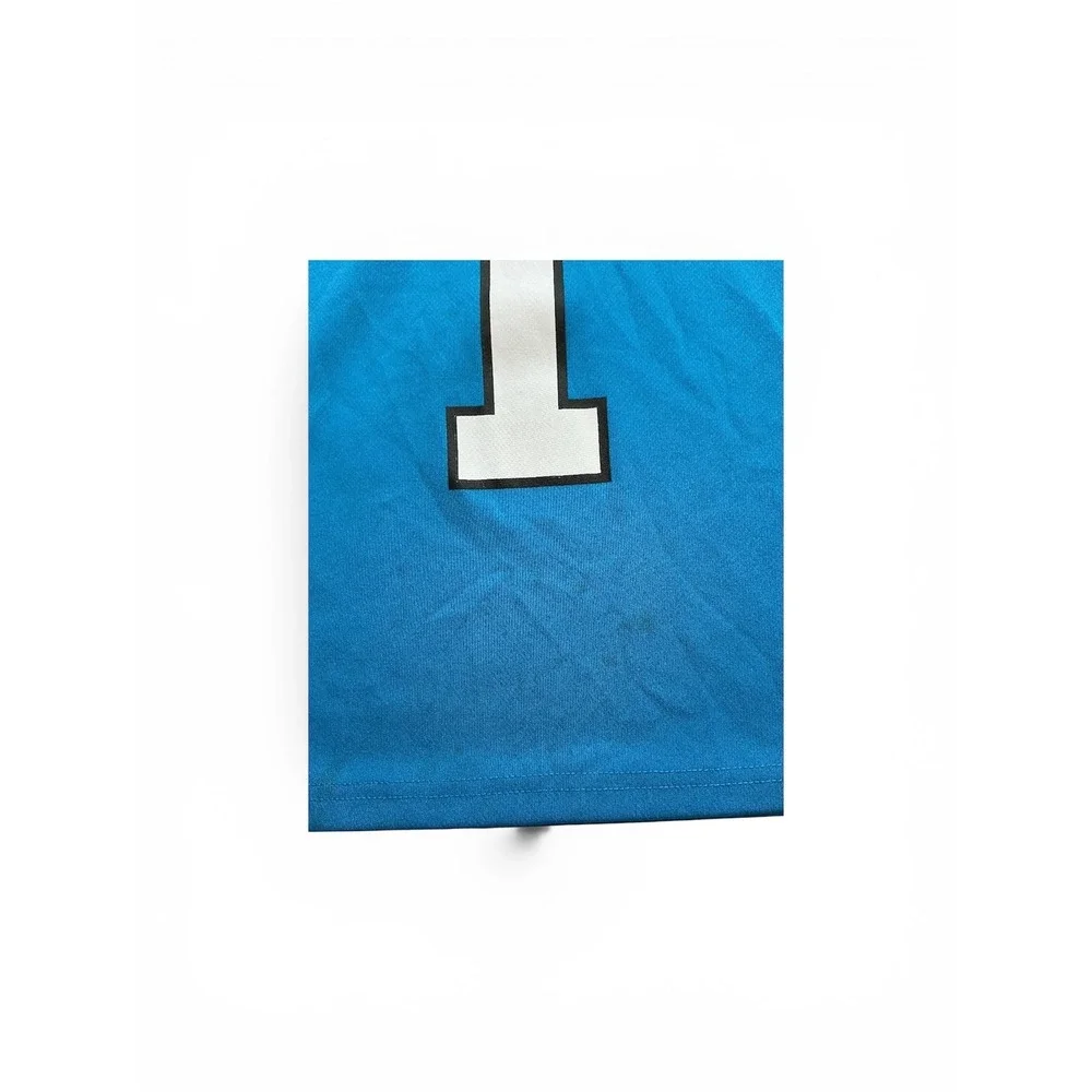 NFL‎ Team Apparel Cam Newton Carolina Panthers Jersey Kids Large 7 Blue 1 Stains